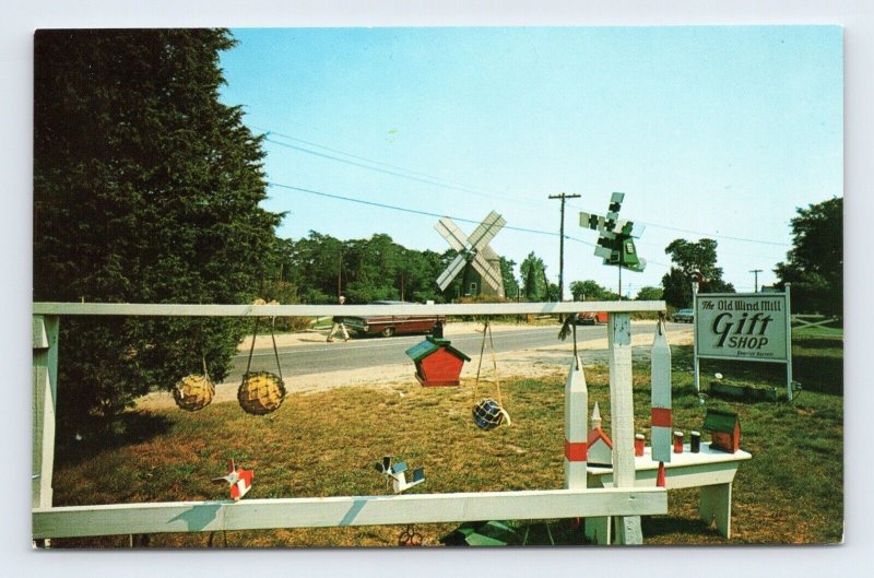 Eastham Windmill Gift Shop Cape Cod Massachusetts MA UNP Chrome Postcard M16