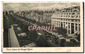 Old Postcard Paris Champs Elysees