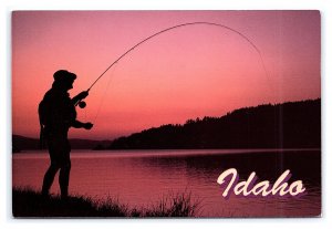 Fly Fishing In Idaho Continental View Postcard