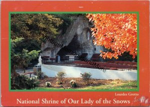 Lourdes GroNational Shrine of Our Lady of the Snows Belleville IL Postcard PC296