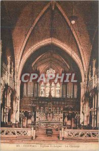 Postcard Old Cognac Church St Leger The Chur Organ