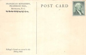 Washington DC Brookland Franciscan Monastery Pilgrimage Hall Postcard AA109491