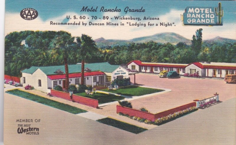 Arizona Wickenburg Motel Rancho Grande 1945 sk2849