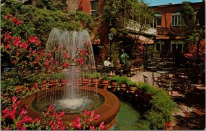 Vtg Pat O'Brien's Bar Courtyard French Quarter New Orleans Louisiana LA Postcard