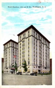 Washington D C Hotel Hamilton 14th and K Streets 1928