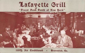 Postcard Lafayette Grill Restaurant in Brunswick, Georgia~117674