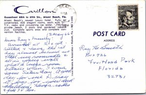 Postcard HOTEL SCENE Miami Florida FL AK1688