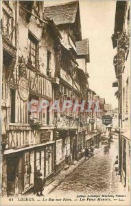 Old Postcard Lisieux La Rue to Feves