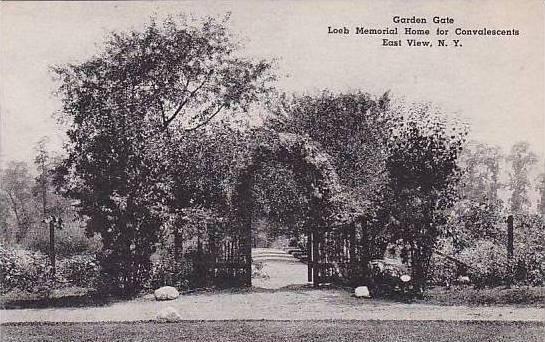 New York East View Garden Gate Loeb Memorial Home For Convalescents Albertype