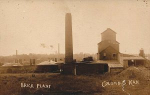 USA Brick Plant Columbus Kansas Vintage RPPC 03.94