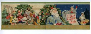 141939 DED MOROZ CARNIVAL Pinocchio OLD Russia invitation card