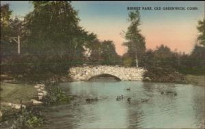 Old Greenwich CT Binney Park Postcard