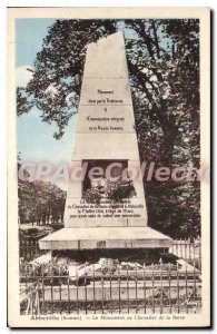 Postcard Old Abbeville (Somme) The Monument to Chevalier de la Barre