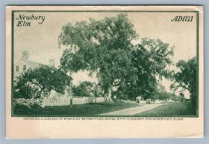 NEWBURYPORT MA NEWBURY STERLING SILVERWARE TOWLE MFG COMPANY ANTIQUE POSTCARD