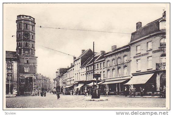 Street View, Grand'Place Et Beffrol, Menin (West Flanders), Belgium, 1900-1910s