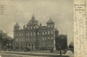 U.S.A., New Orleans, La., Jewish Orphans Home (1910) Judaica Postcard