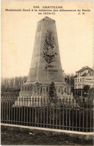 CPA Chatillon Monumen memoire des defenseurs de Paris (1314700)