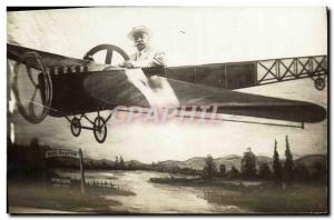 Old Postcard Fancy Jet Aviation Aviation Vichy Homme