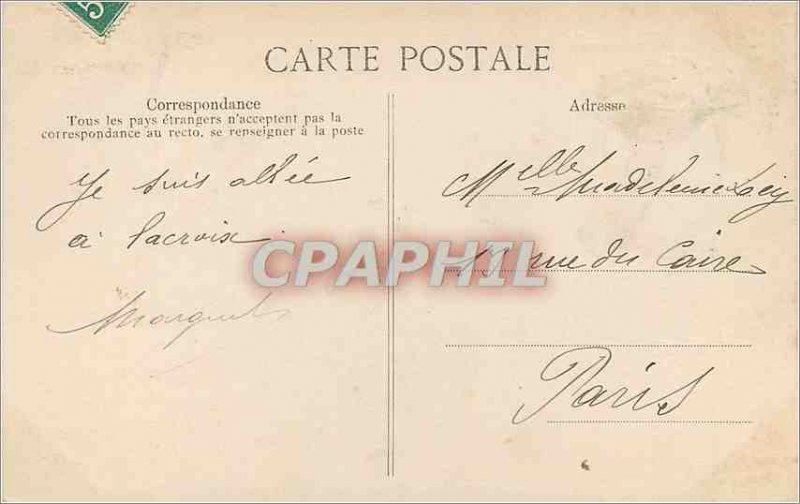 Postcard Old Rotheneuf Hermit among his works