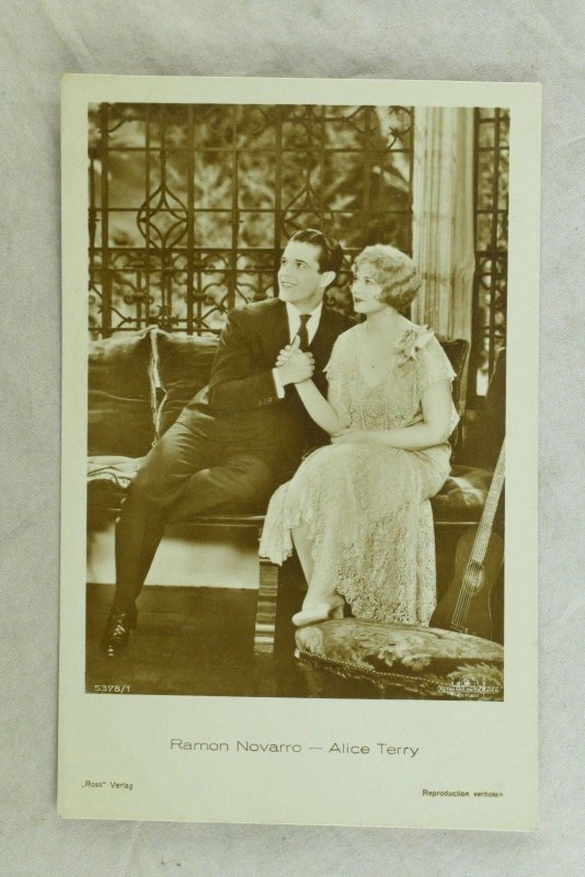 1930's RPPC Ramon Novarro Alice Terry Ross Verlag Dutch Real Photo Postcard P107