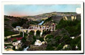 Old Postcard Annemasse The Viaison Bridge and the Railroad