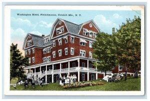 c1910's Washington Hotel Fleischmanns Catskill Mts. New York NY Antique Postcard