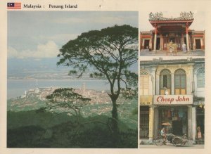 Cheap John Tailors at Penang Island Malaysia Postcard