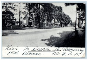 1905 Broad Street Residences House Scene Stamford Connecticut CT Posted Postcard