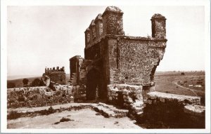 postcard rppc Morocco - Rabat - The Chellah - Detail of the entrance door