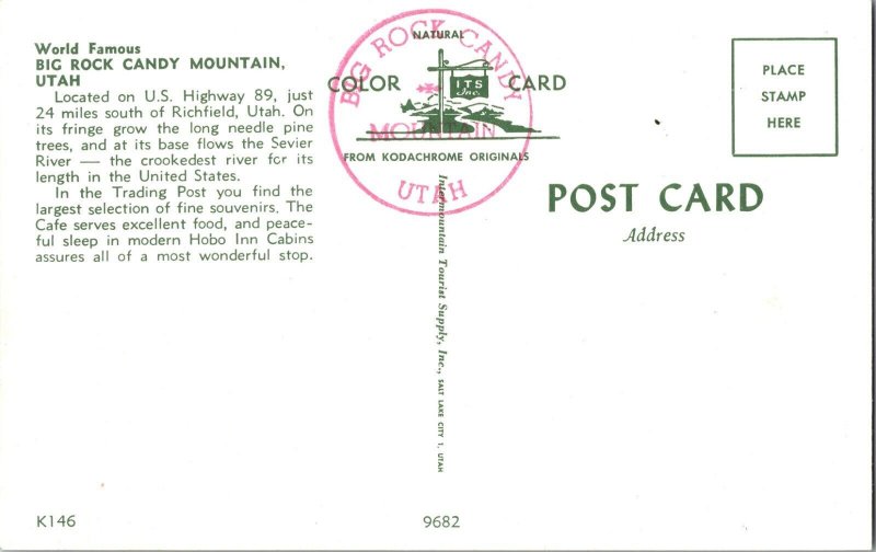 Big Rock Candy Mountain Utah Trading Post Hobo Inn Cabins Retro Cars C1950s PC