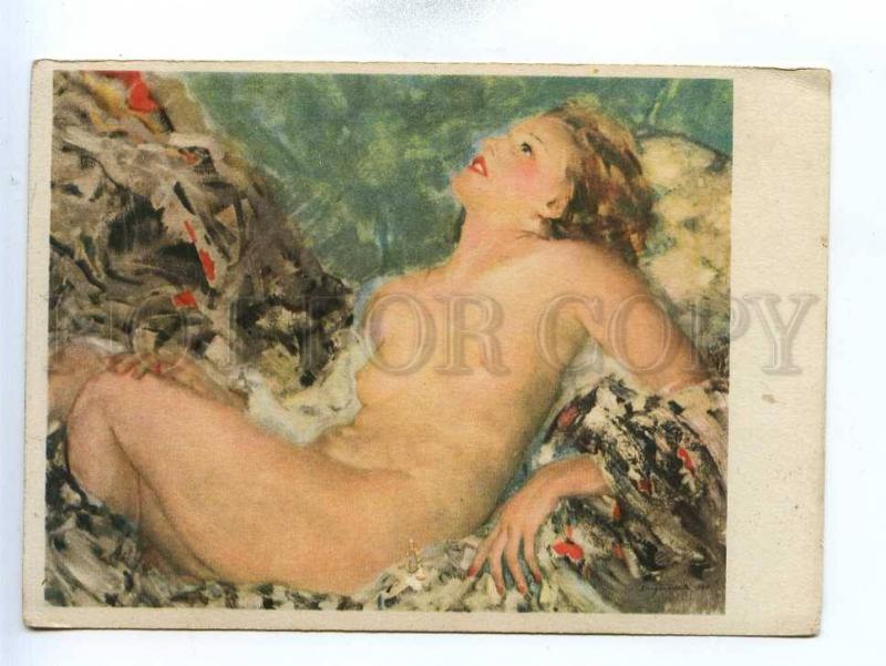 195778 GERMANY Nude girl by Rezso Burghardt Vintage postcard