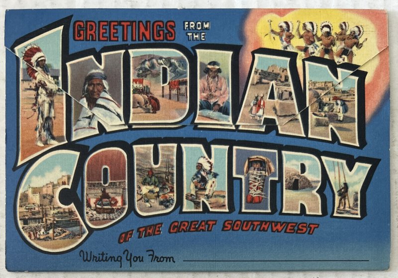 18 Greetings from the Indian Country Postcard Souvenir Folder