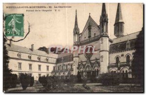 Old Postcard Chartreuse Neuville-sous-Montreuil Chapel Portal