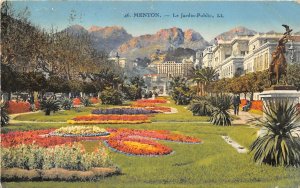 br107302 menton la jardin public  france