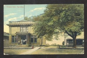 PORTLAND CONNECTICUT CR US POST OFFICE DOWNTOWN VINTAGE POSTCARD