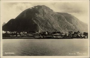 Norge Norway Aandalsnes General View c1920 Real Photo Postcard