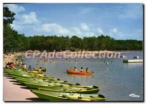 Postcard Modern Sille le Guillaume Sarthe Sille Domaniale Forest Beach Lake