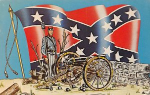 Civil War Post Cards Confederate flag Unused