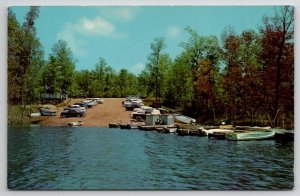 Grenada Lake MS Mississippi Boat Launch Ramp Hugh White State Park Postcard S22