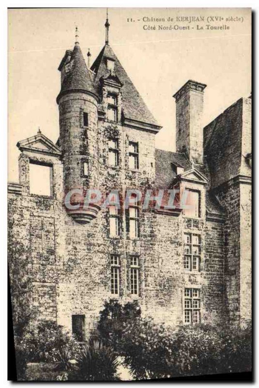 Postcard Old Castle Kerjean The turret