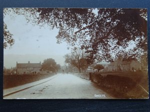 Derbyshire Bakewell Matlock ROWSLEY VILLAGE Hatton Road c1920s RP Postcard