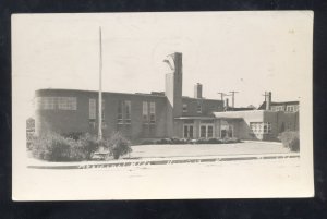 RPPC HOISINGTON KANSAS MUNICIPAL BUILDING VINTAGE REAL PHOTO POSTCARD