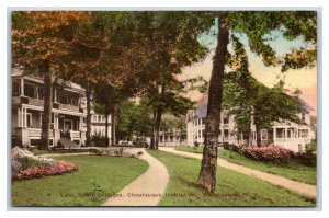 Lakefront Cottages Chautauqua New York UNP  Hand Colored Albertype  Postcard M19