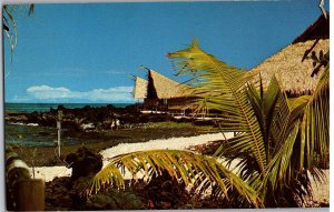 Kona Village Resort Long Ago South Seas Village Reborn Hawaii Postcard