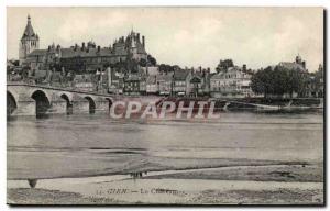 Old Postcard The castle Gien