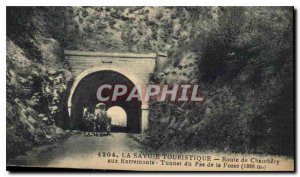 Old Postcard Savoy Tourist Road from Chambery to Entremonts Tunnel No Pit