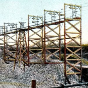 NY Postcard Syracuse Split Rock Bucket Line New York