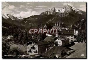 Old Postcard Berchtesgaden mit Watzmann