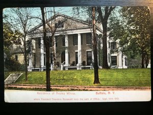 Vintage Postcard 1907-1915 Residence of Ansley Wilcox Buffalo New York