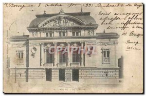 Bourg Old Postcard the theater